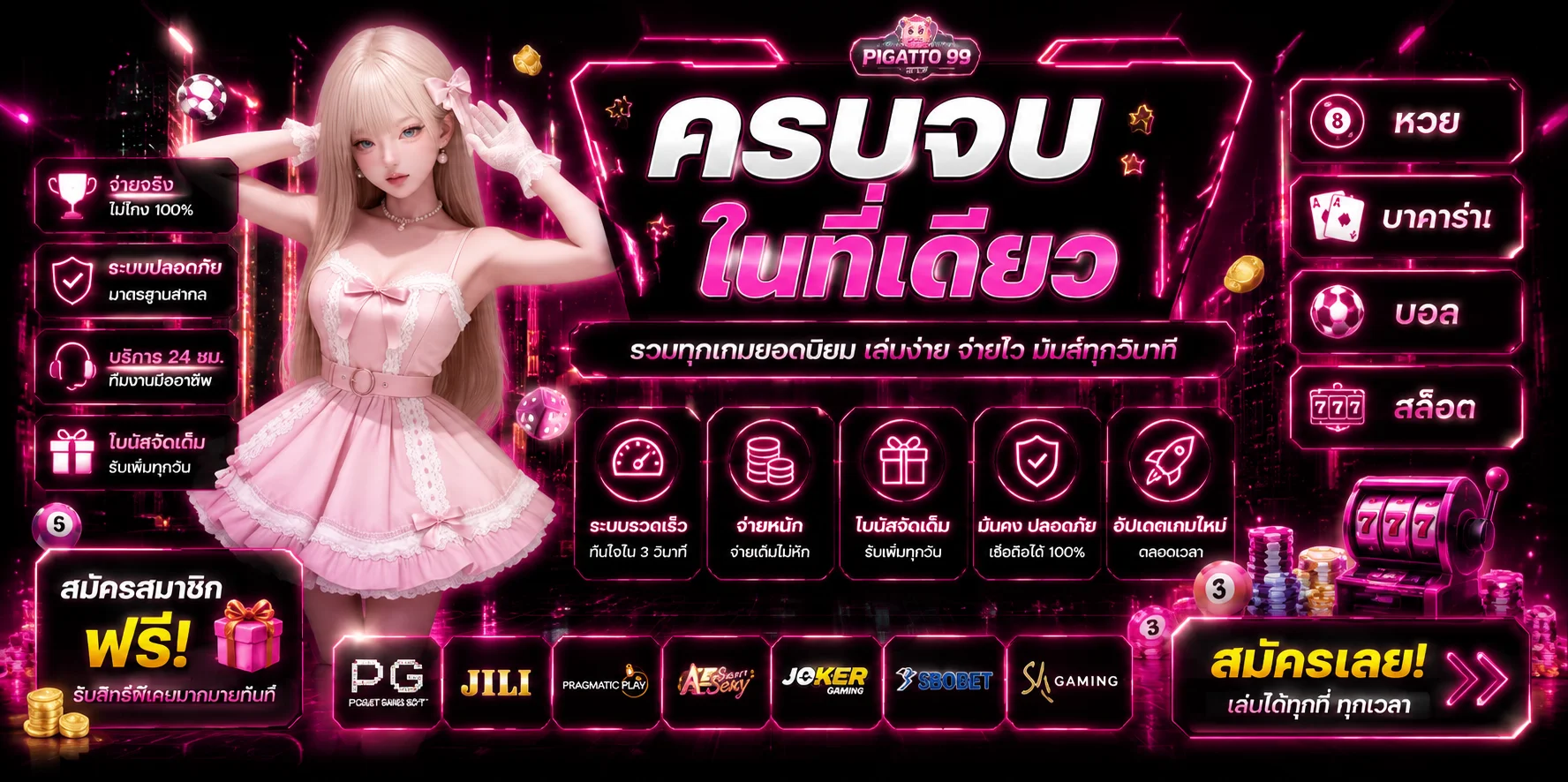 PIGAUTO99 หน้าเว็บสล็อต PG เว็บตรงต่างประเทศ ระบบฝากถอนออโต้
