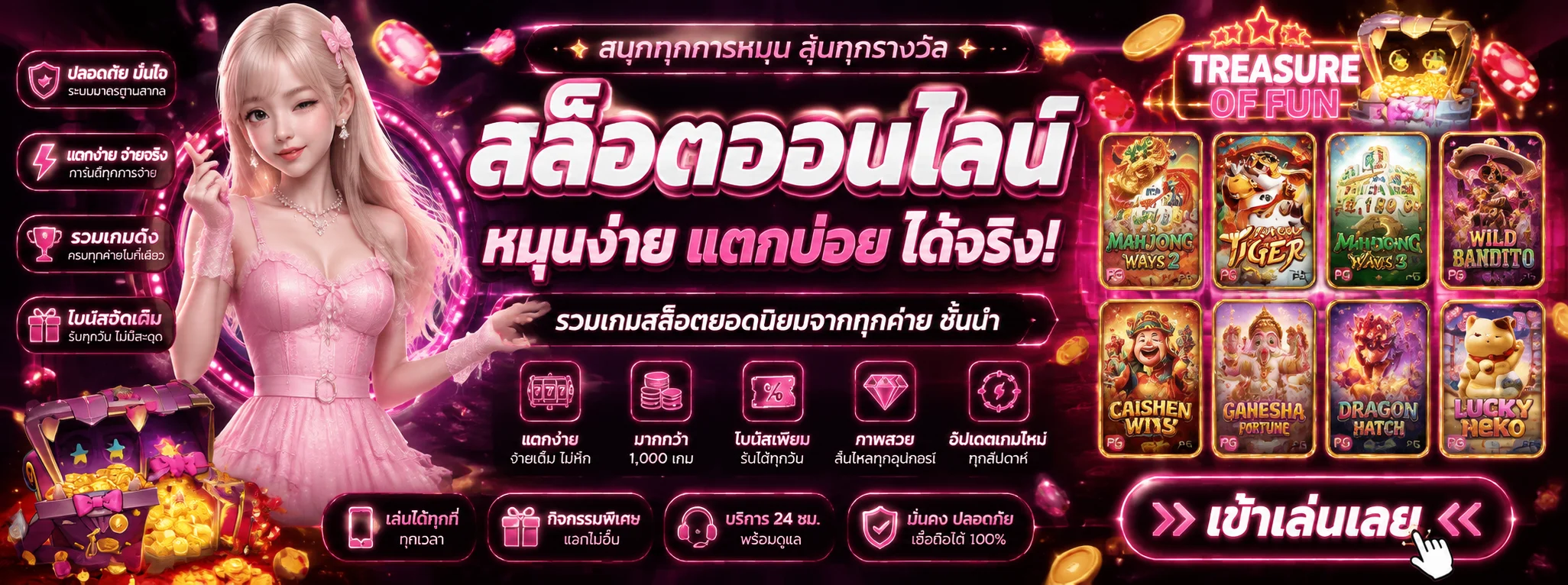 สล็อต PG เว็บตรงต่างประเทศ รวมเกมสล็อตแตกง่ายบน PIGAUTO99